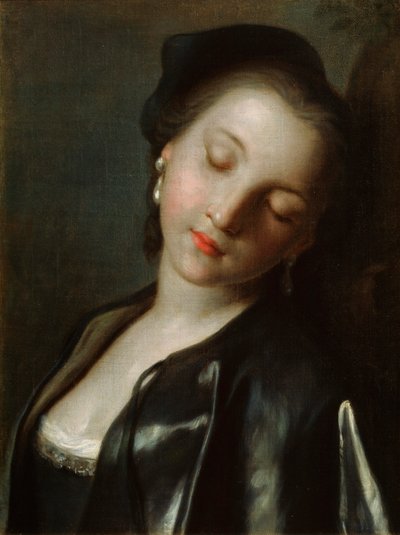 Joven mujer durmiendo, mediados del siglo XVIII de Pietro Antonio Rotari