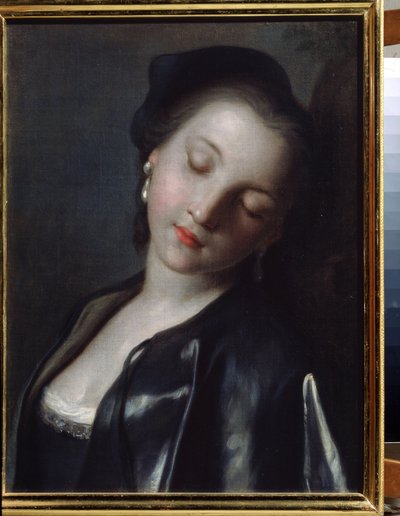 Joven mujer durmiendo de Pietro Antonio Rotari