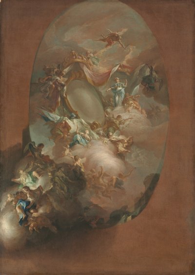Estudio para La Apoteosis de Fernando IV y María Carolina, Rey y Reina de Nápoles de Pietro Bardellino
