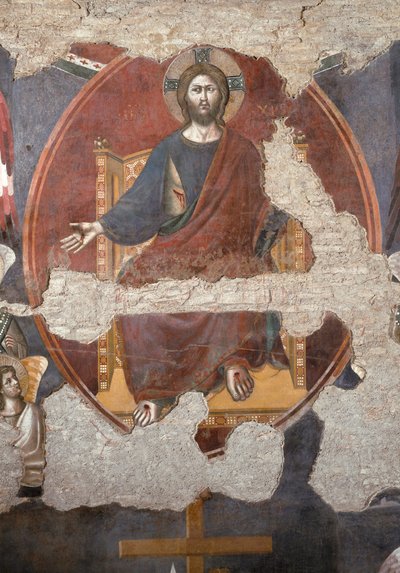 El Juicio Final: Cristo triunfante (detalle) de Pietro Cavallini