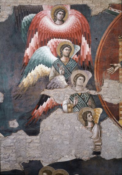 El Juicio Final, (detalle) - Fresco de Pietro Cavallini
