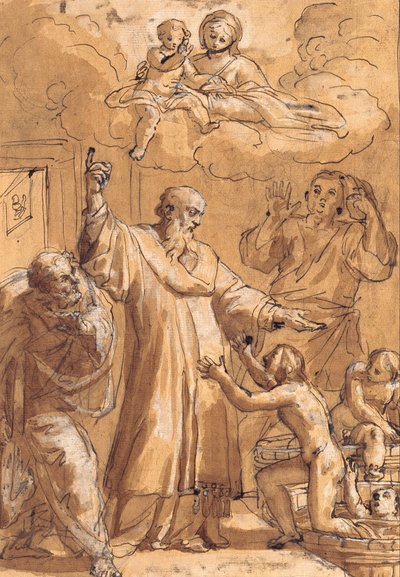 San Nicolás de Bari Despierta a Tres Niños de Pietro De’ Pietri