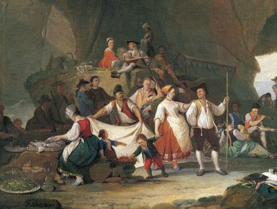 Desayuno junto al mar (detalle) de Pietro Fabris