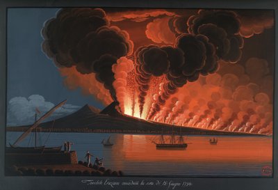 La terrible erupción del Monte Vesubio de Pietro Fabris