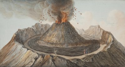 Placa IX de Campi Phlegraei: Observaciones de los volcanes de las dos Sicilias por William Hamilton, 1776 de Pietro Fabris