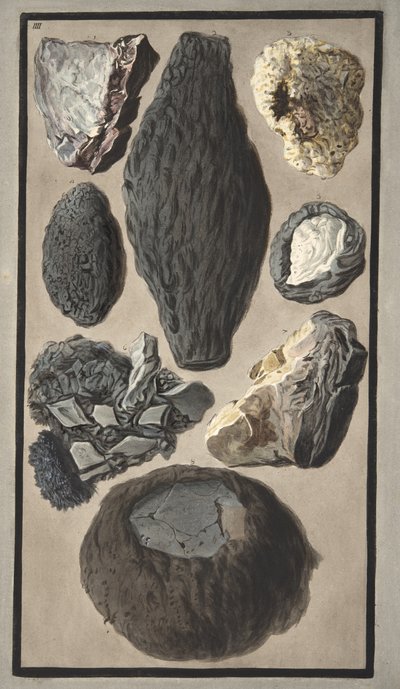 Especímenes de materia volcánica, de 