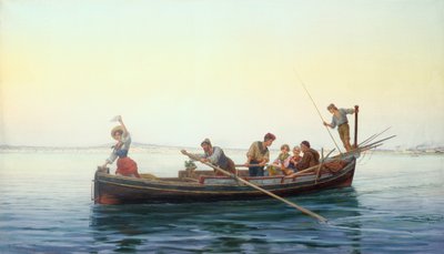 De camino a casa, la bahía de Nápoles de Pietro Gabrini