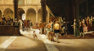 La llegada, 1882 de Pietro Gabrini