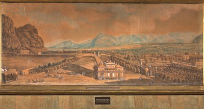 Vista de la Villa Favorita y del Palacio Chino de Pietro Junior Martorana