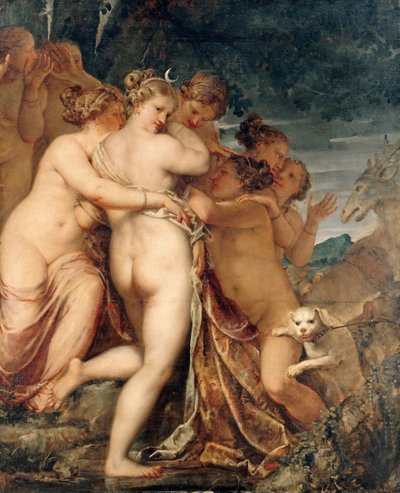 Diana y Acteón, ca. 1600 de Pietro Liberi