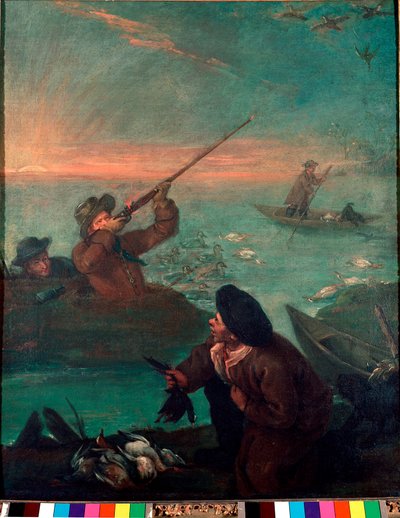 Caza de patos en la laguna de Pietro Longhi