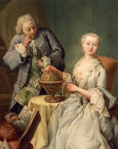 Lección de geografía de Pietro Longhi