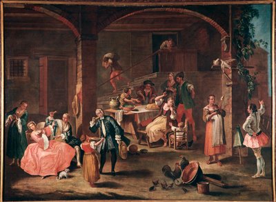 La merienda en el campo de Pietro Longhi