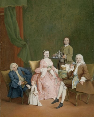 Retrato de una familia veneciana con un criado sirviendo café
Retrato de una familia veneciana con un criado sirviendo café de Pietro Longhi