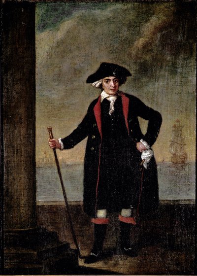 Retrato del Capitán de barco italiano Piero Rinaldi Pintura de Pietro Longhi (1702-1785) circa 1781 Venecia, Ca 