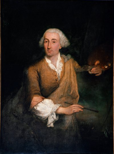Retrato del pintor Francesco Guardi (1712-1793) a los 52 años. Pintura de Pietro Longhi (1702-1785) 1764 Dim. 132x100 cm Venecia, Ca 