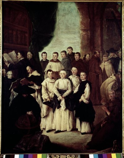 La Fraternidad de Venecia (La frateria di Venezia) de Pietro Longhi