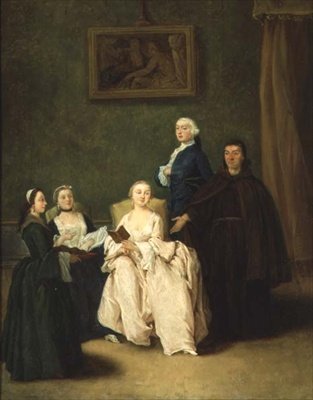 La Visita del Fraile de Pietro Longhi