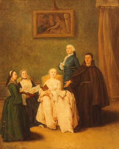 La visita de los frailes de Pietro Longhi