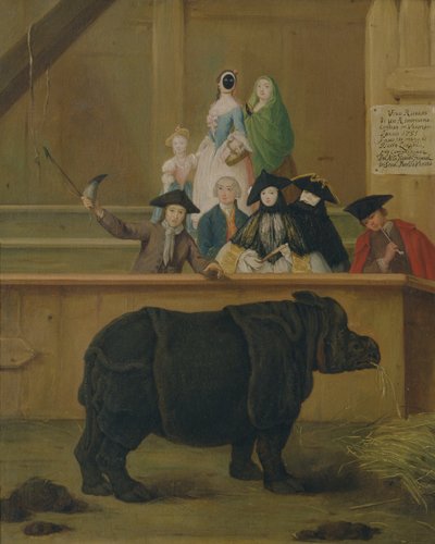 El rinoceronte, 1751 de Pietro Longhi