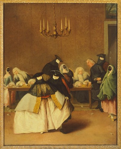 El Ridotto, máscaras venecianas de Pietro Longhi