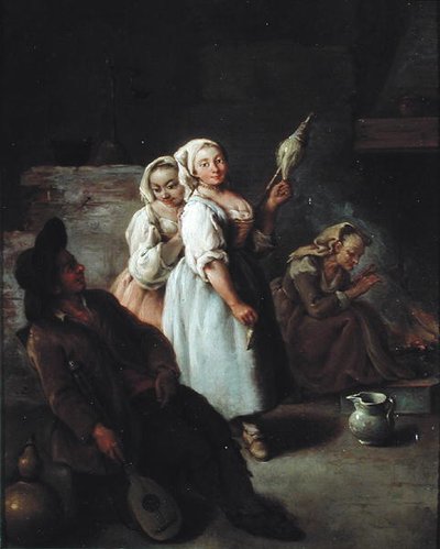La hilandera de Pietro Longhi