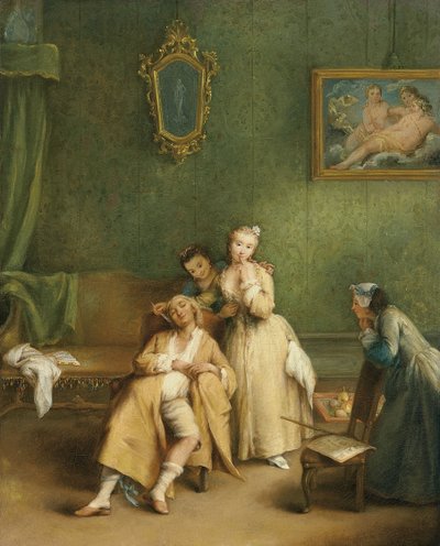 La cosquilla, c. 1755 de Pietro Longhi