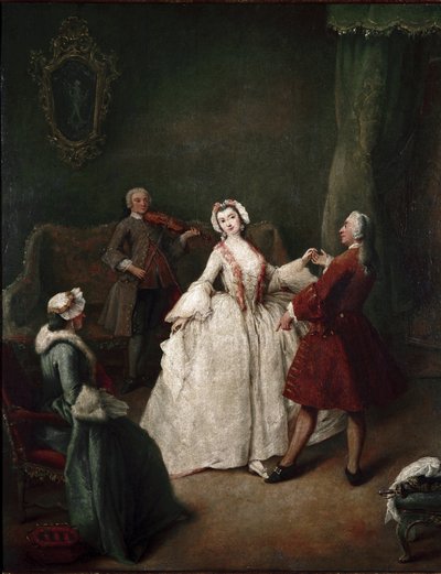 La lección de danza de Pietro Longhi
