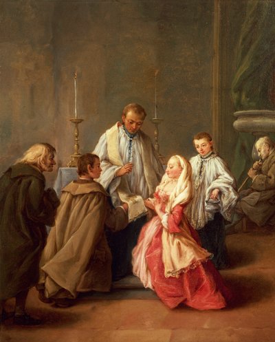 Los siete sacramentos: Matrimonio de Pietro Longhi