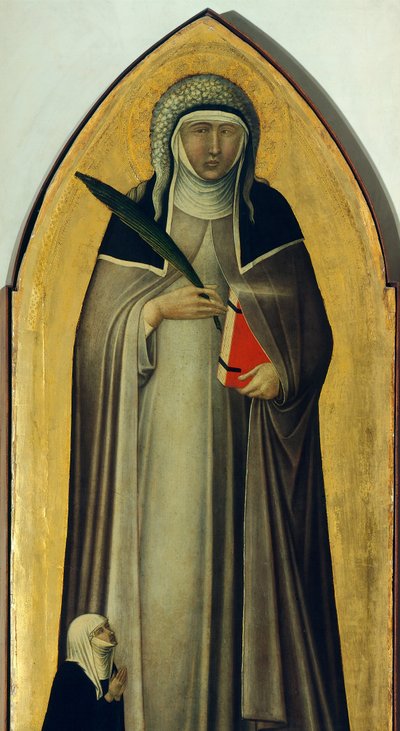 Beata Humildad, detalle del retablo de la Beata Humildad por Pietro Lorenzetti de Pietro Lorenzetti
