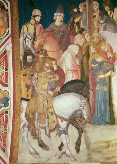 Detalle del Calvario (detalle) de Pietro Lorenzetti