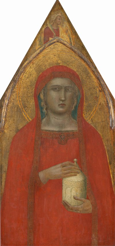 Santa María Magdalena, con un Ángel [panel izquierdo] de Pietro Lorenzetti