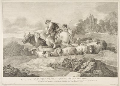 Uno de los Hijos de Noé que Va a Poblar una Parte de la Tierra de Pietro Monaco