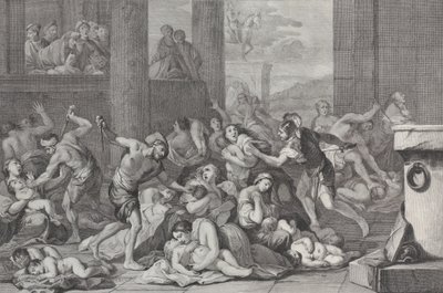 La masacre de los inocentes, 1730-50 de Pietro Monaco