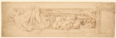 Alegoría de la eternidad con los brazos de los Medici de Pietro Paolo Baldini