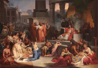 La muerte del primogénito de Egipto, 1838-1839 de Pietro Paolétti