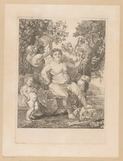 Baco en un tonel de vino de Pietro Peiroleri