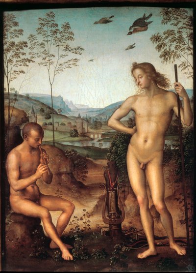 Apolo y Marsias de Pietro Perugino