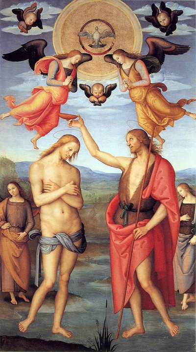 Bautismo de Cristo, c. 1512 de Pietro Perugino