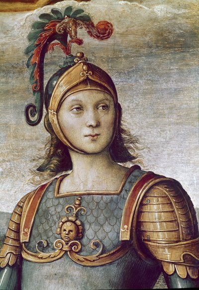 Horacio Cocles, detalle de Fuerza y Templanza de Pietro Perugino