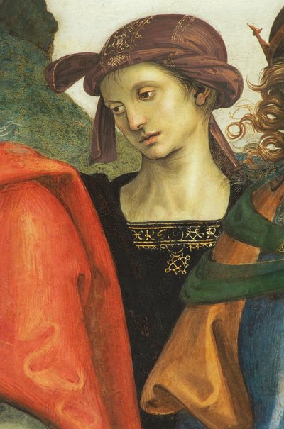 Jeremías, (detalle) del Santo Padre con profetas y sibilas de Pietro Perugino