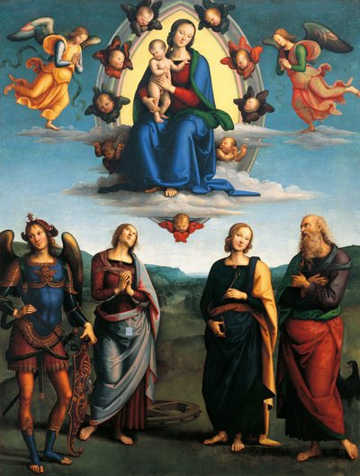 Madonna en gloria de Pietro Perugino