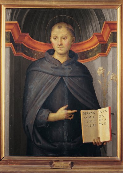 San Nicolás de Tolentino (1245-1305) de Pietro Perugino