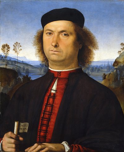 Retrato de Francesco delle Opere, 1494 de Pietro Perugino