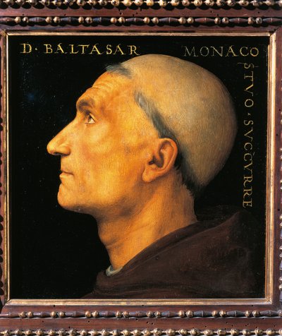 Retrato del Monje Baltasar de la Abadía de Vallombrosa de Pietro Perugino