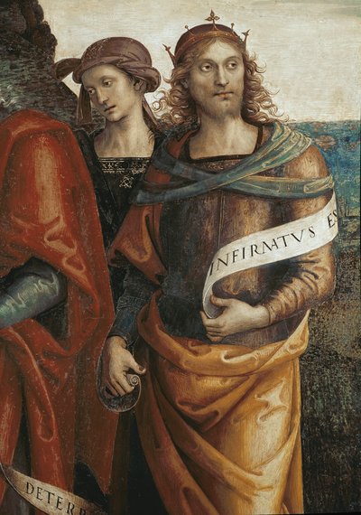 Salomón (detalle) de Pietro Perugino