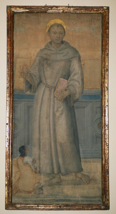 San Antonio de Padua y Bartolomeo di Maraglia de Perugia, circa 1512 de Pietro Perugino