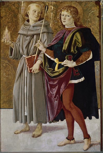 San Bernardino de Feltre y San Sebastián de Pietro Perugino
