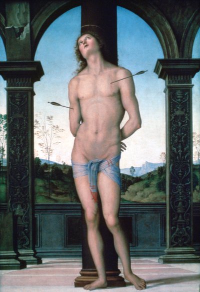 San Sebastián, c. 1470-1523 de Pietro Perugino