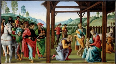 La adoración de los Magos de Pietro Perugino